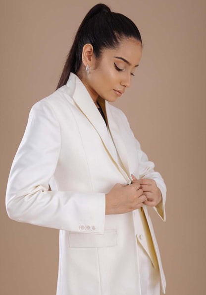 Women's  White Three Piece Suit